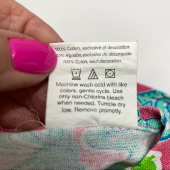 Simply Southern Bib Apron Tie back adjustable at neck Pink Blue Green Seashell - Picture 9 of 9